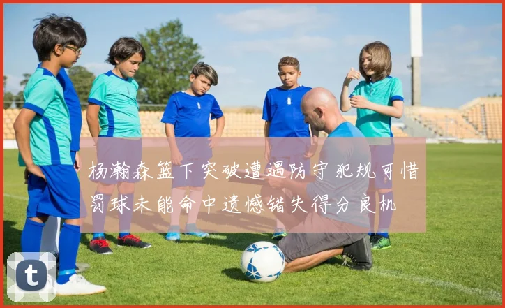 杨瀚森篮下突破遭遇防守犯规可惜罚球未能命中遗憾错失得分良机