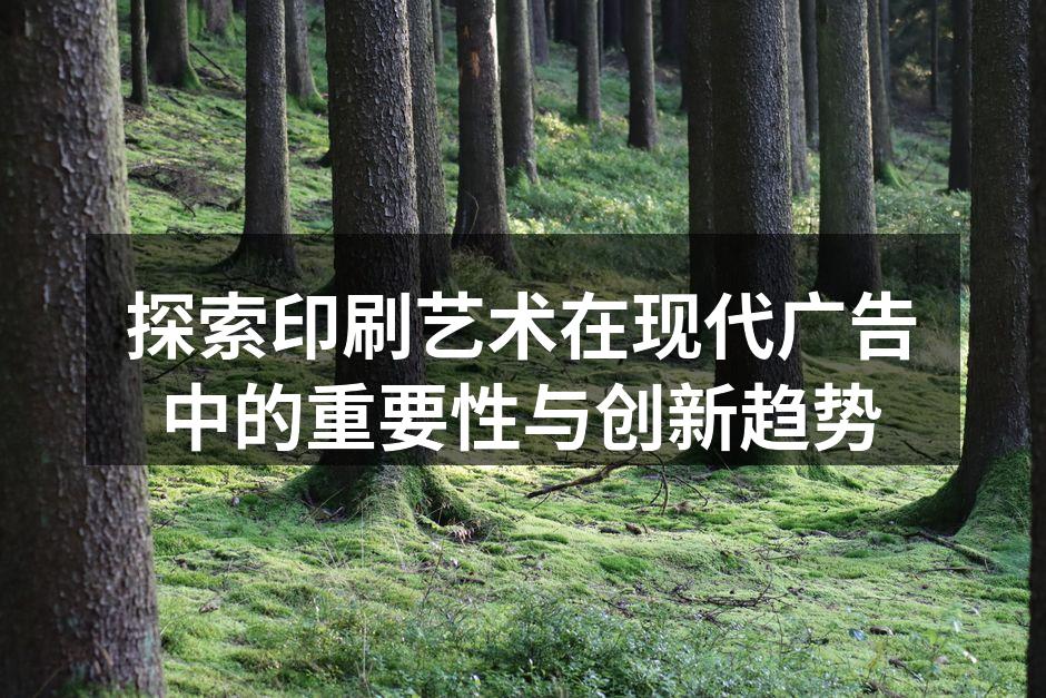 现代广告中的印刷艺术作品