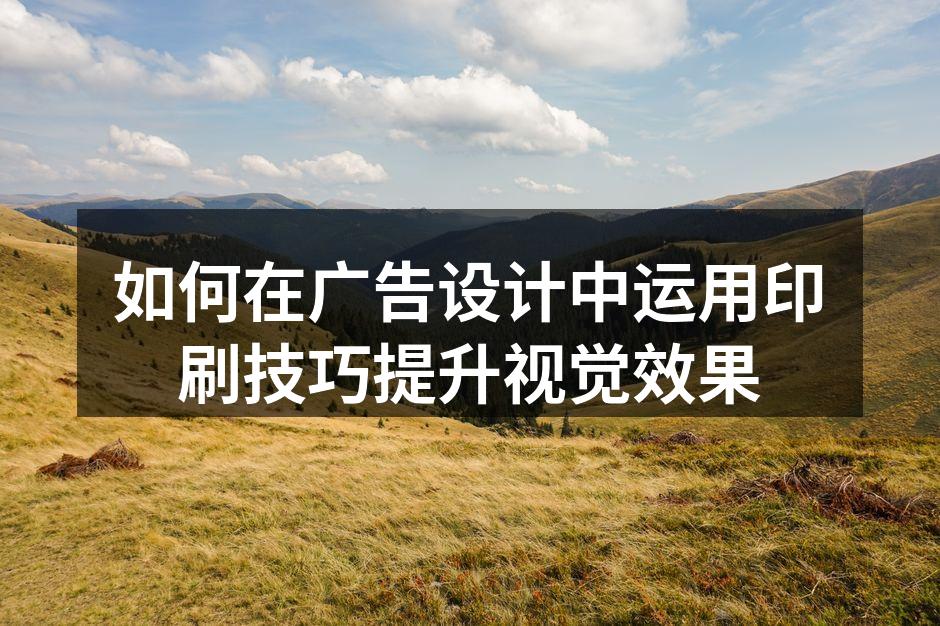 精美广告印刷实例展示